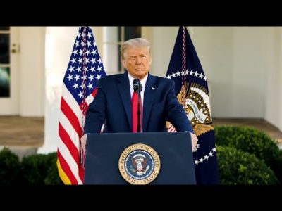 President Trump Addresses The Economic Club of New York 1