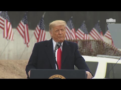 President Trump Delivers Remarks at the 450th Mile of New Border Wall ...
