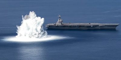 U.S. Navy detonate a massive explosion in the Atlantic Ocean to test their warships 4