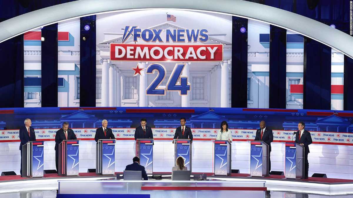 Fox News Democracy 2024 Republican Primary Debate √ HO1, the 1