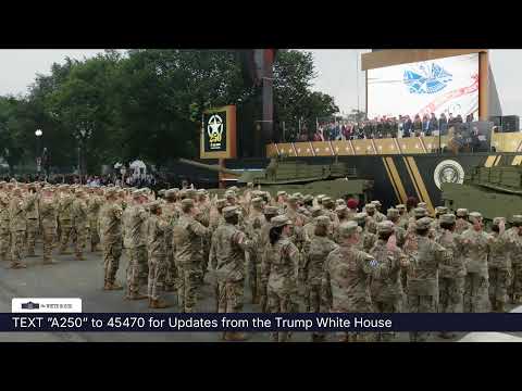 President Trump Participates in the 250th Anniversary of the U.S. Army ...