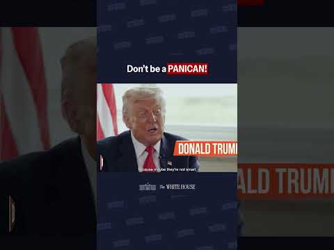 President Trump on Panicans: "...they can't handle pressure." | √ HO1