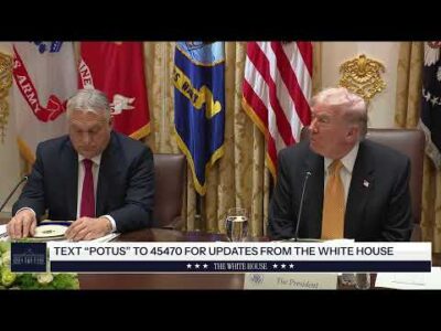 President Trump Participates in a Bilateral Lunch with the Prime Minister of Hungary 9