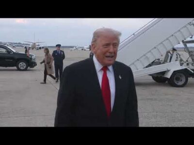 President Trump Gaggles with Press at Joint Base Andrews, Nov. 9, 2025 3