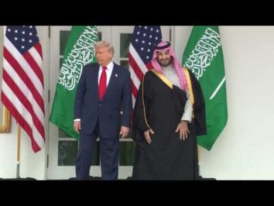 President Trump Participates in a Colonnade Walk with the Crown Prince of Saudi Arabia 6
