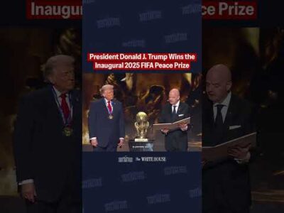 President Donald J. Trump wins the inaugural 2025 FIFA Peace Prize 1