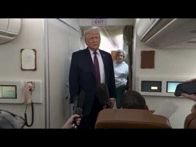 President Trump Gaggles with Press on Air Force One En Route Joint Base Andrews, Jan. 22, 2026 2