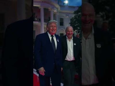 President Donald J. Trump arrives for HISTORY AT THE WHITE HOUSE, @UFC Freedom 250 🇺🇸 1