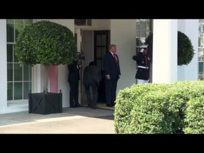 President Trump Greets the Prime Minister of the Republic of Iraq 1